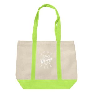 12 oz. Canvas Tote with Contrasting Handles