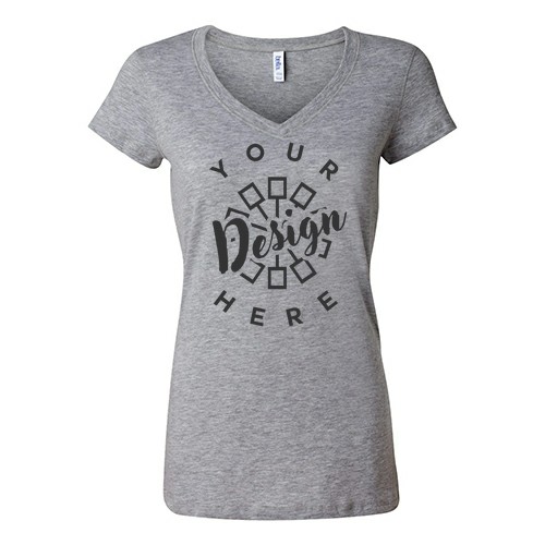 Ladies Short Sleeve V-Neck T-Shirt