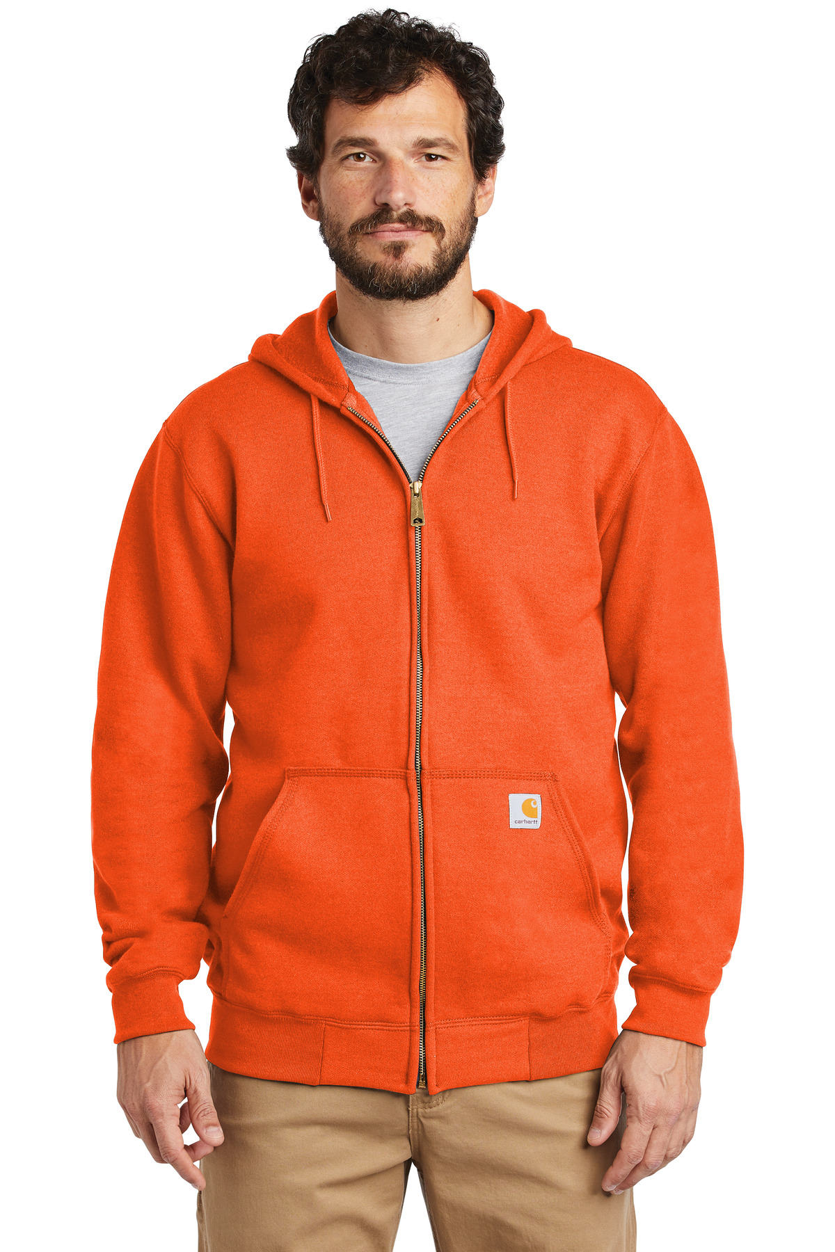 Hooded Zip-Front Sweatshirt