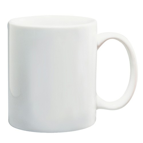 11 oz White Ceramic Mug