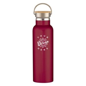21 oz Tipton Stainless Steel Bottle With Bamboo Lid