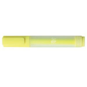 Rectangular Highlighter with Frost Barrel And Yellow Top