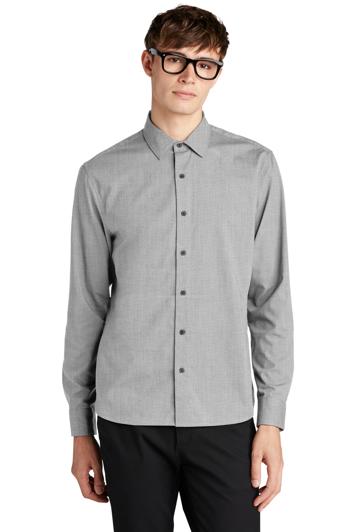 Long Sleeve Stretch Woven Shirt