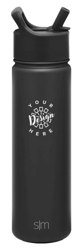22oz Water Bottle with Straw Lid
