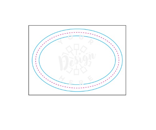 3" X 2" Oval Sticker