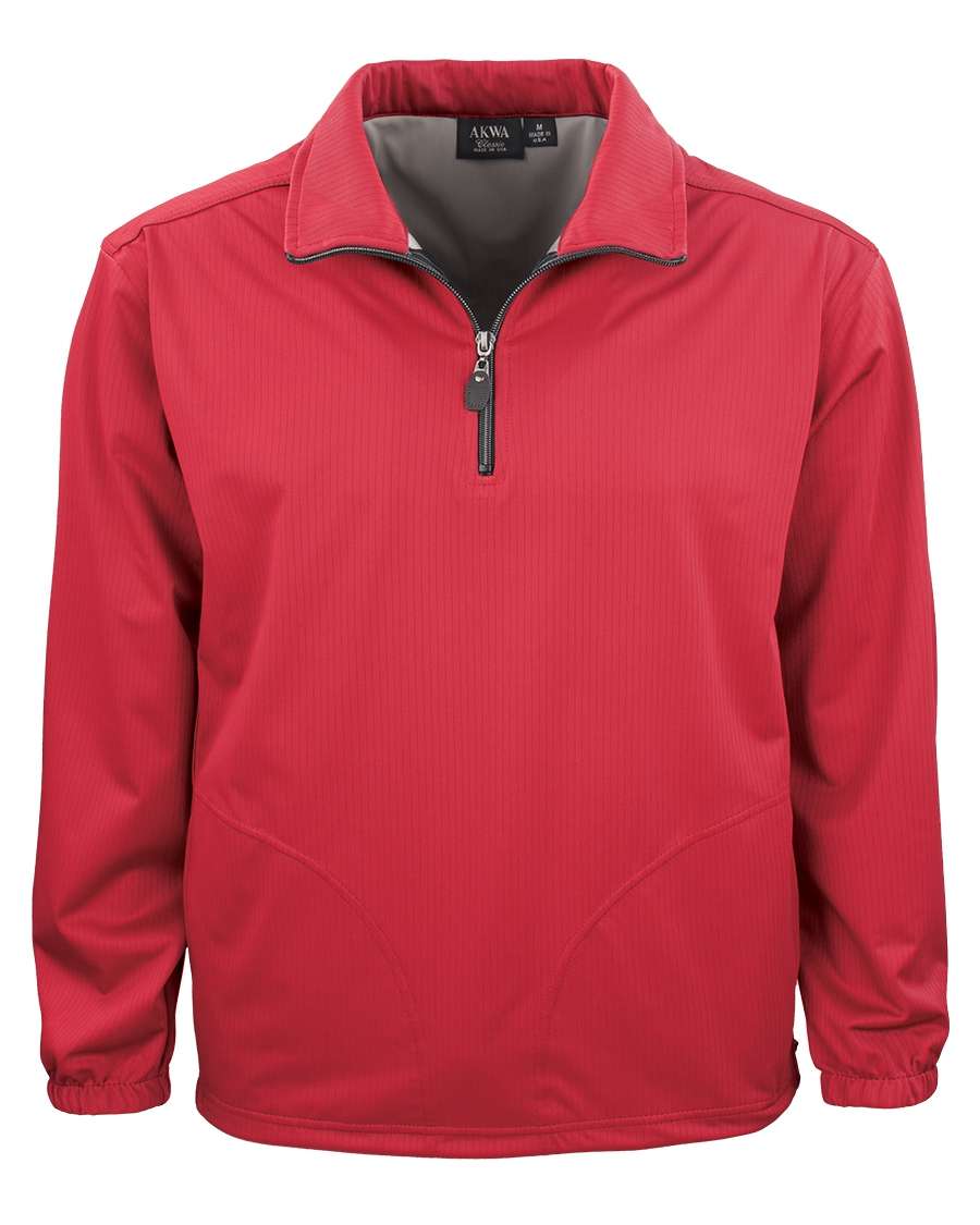 1419-BDJ Men's Bonded Jersey 1/4 Zip Windshirt